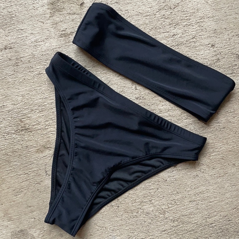 Nasty Gal Black Bikini Set